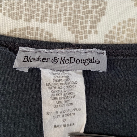 + Plus Size Bundle Sale: Bleeker & McDougal Gray Tee Embellished with Beads - 1X - Picture 5 of 5